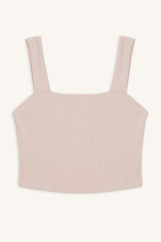 ETTA SPORTS CROP in colour MISTY ROSE