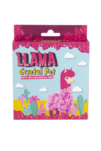 Crystal Llama in colour BRIGHT WHITE