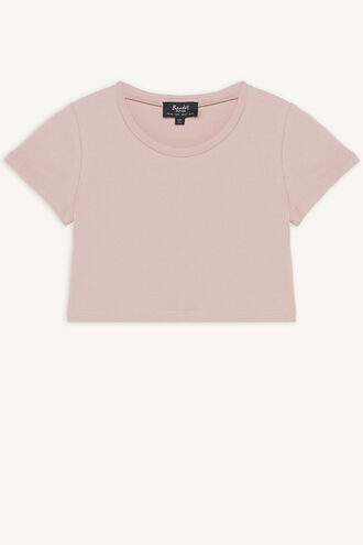 NINA SCOOP TEE in colour SILVER PEONY