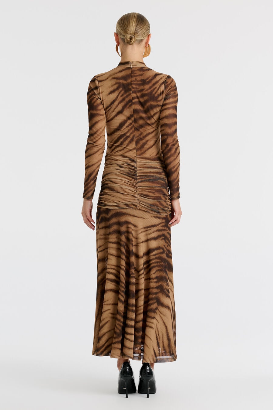 Lea Printed Mesh Dress