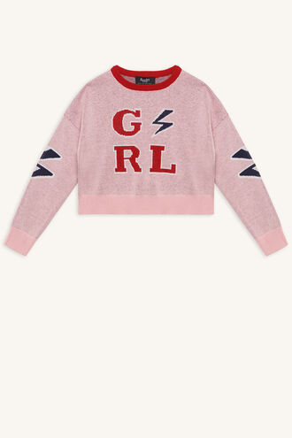 GIRL KNIT SWEATER in colour PEACHSKIN