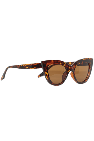 WIDE CAT SUNGLASSES in colour TORTOISE SHELL
