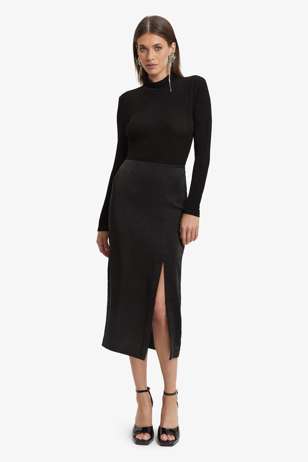 CAMDEN BODYSUIT in colour CAVIAR