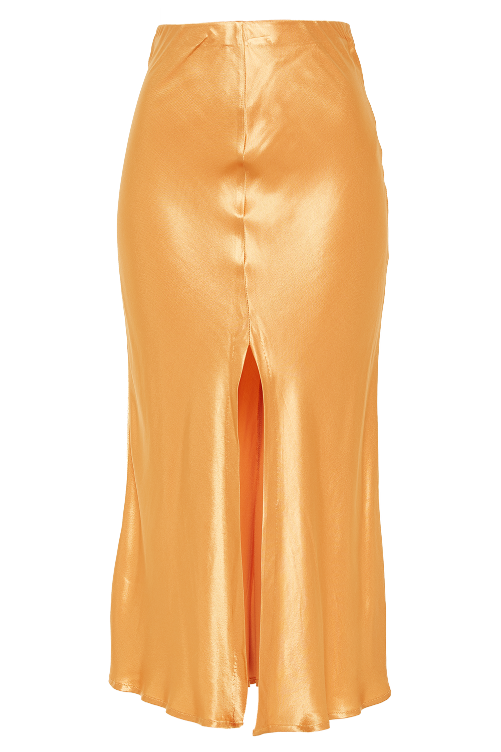 MIDI SLIP SKIRT in colour JAFFA ORANGE