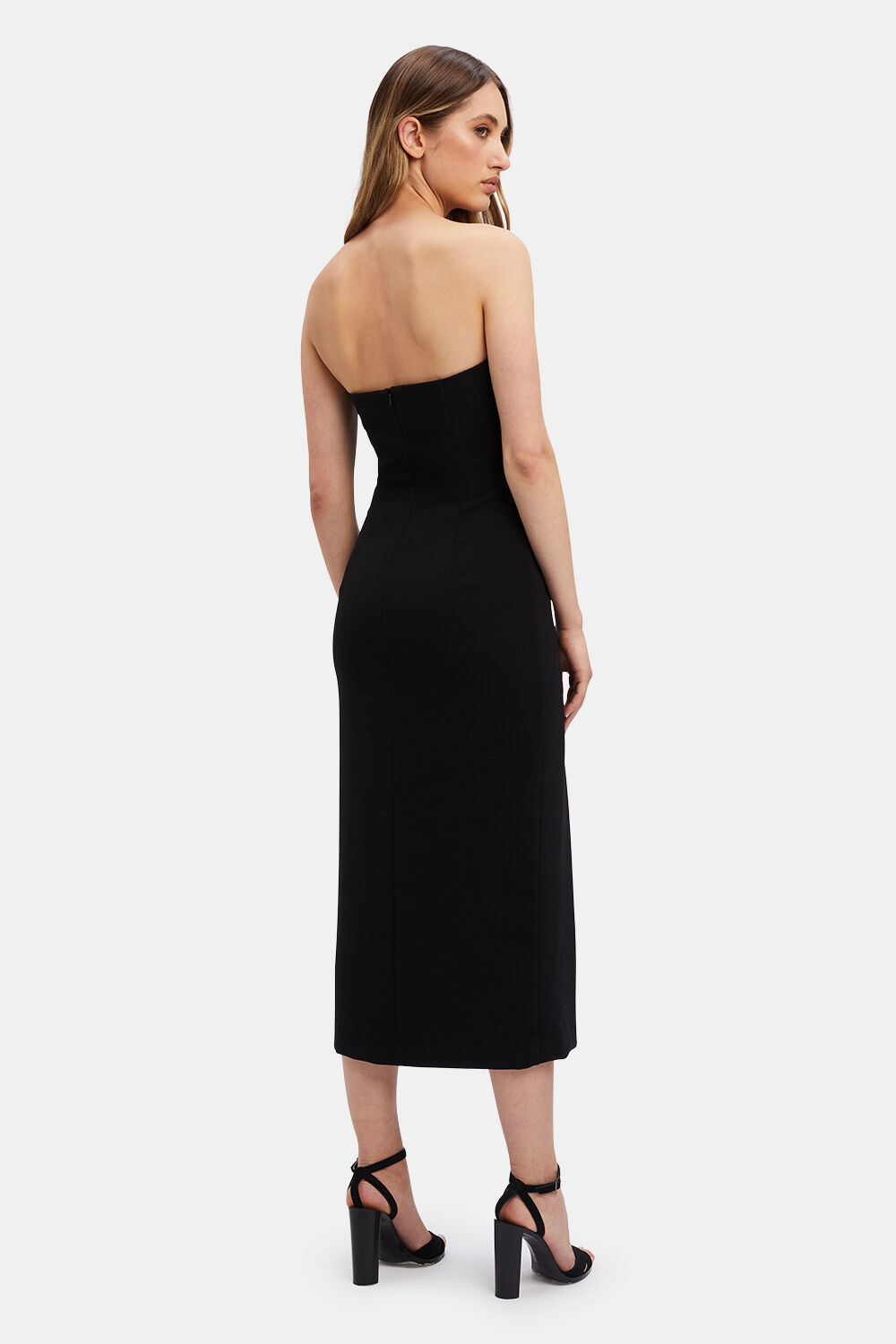 MERCER MIDI DRESS in colour CAVIAR