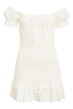 GWEN MINI DRESS in colour CLOUD DANCER