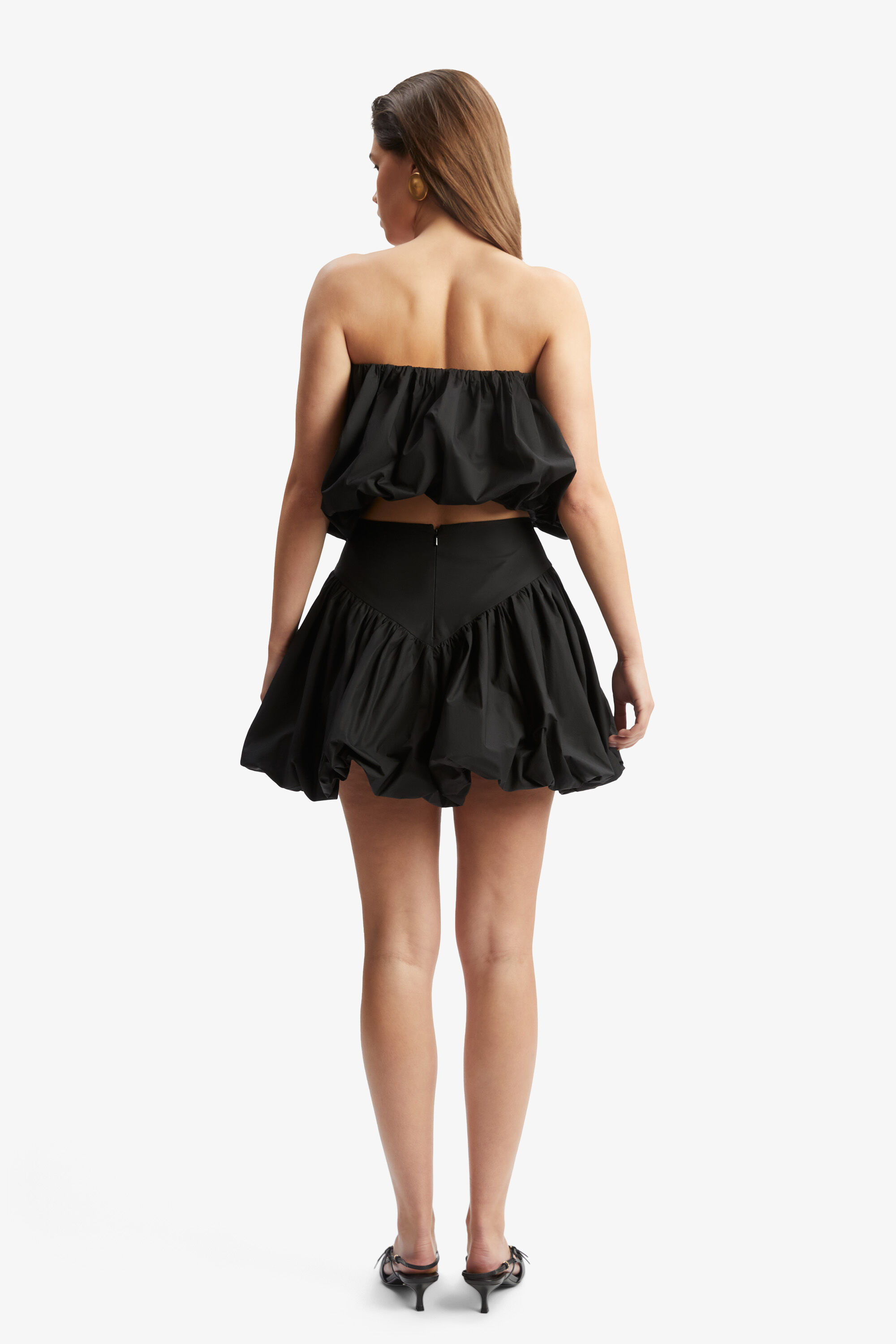 LISSETT Bardot ポプリンミニスカート Lissett Poplin Mini Skirt In Black | Bardot