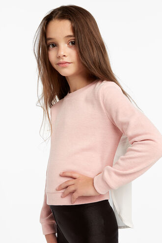 BLAIRE MIXED SWEATER in colour PRIMROSE PINK