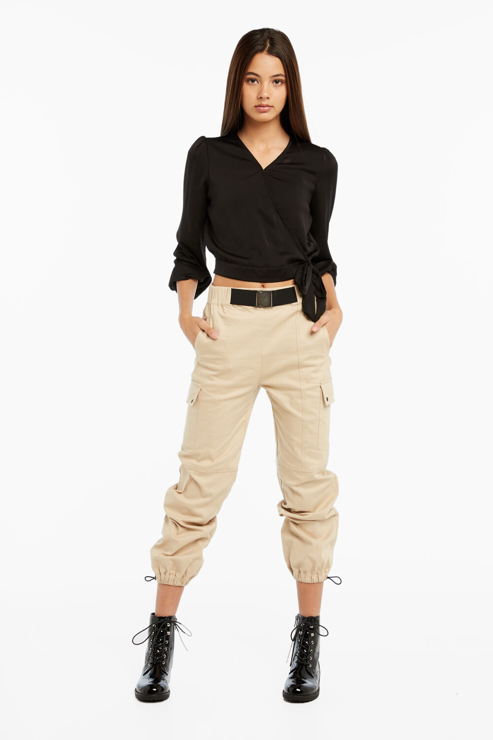 buckle cargo pants