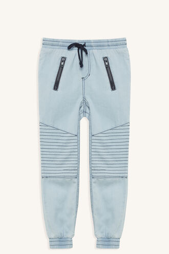 CHAMBRAY SLOUCH PANT in colour PLEIN AIR