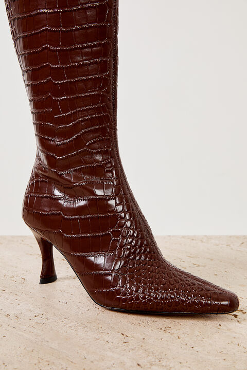 THE AMELIE BOOT  in colour CHOCOLATE BROWN