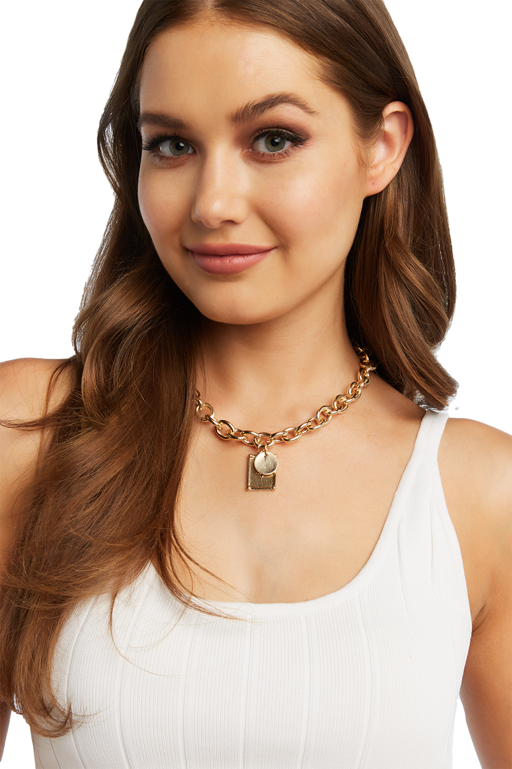 Link Drop Necklace Ladies Accessories & Jewellery Bardot