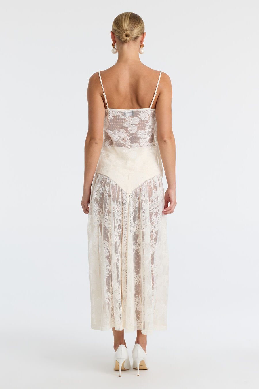 Hildie High Waisted Midi Skirt