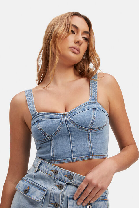 VIVA BUSTIER in colour MIDNIGHT NAVY