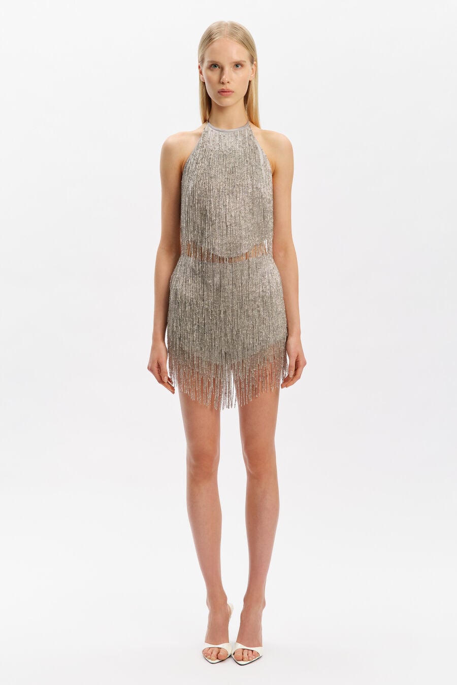 Wrenley Fringe Halter Top