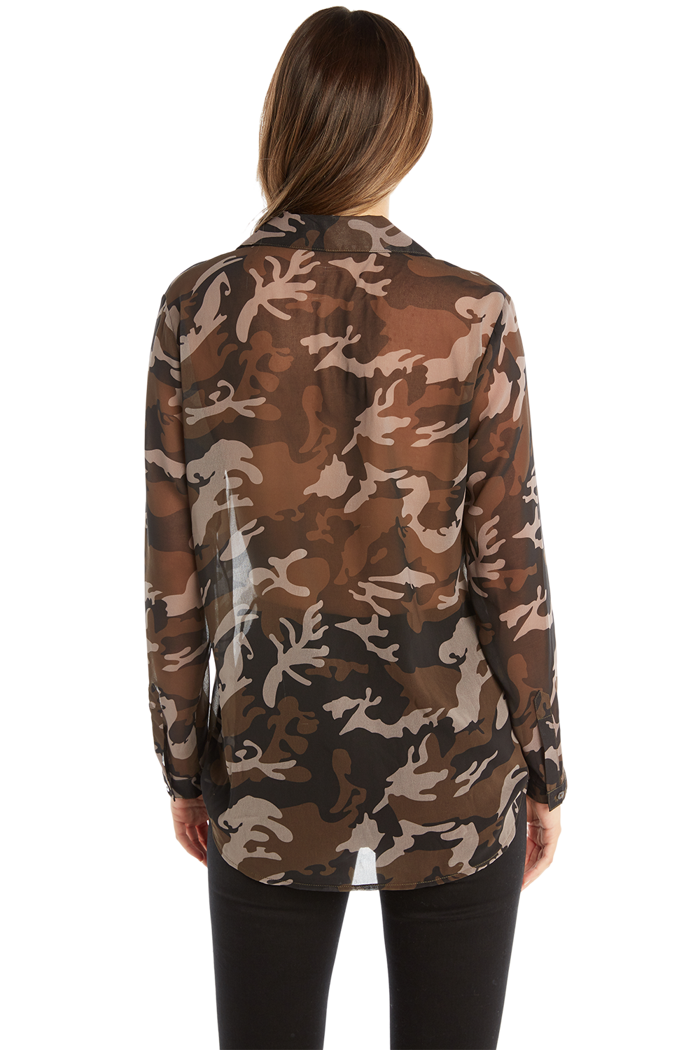 MILITARY BLOUSE in colour BURNT OLIVE