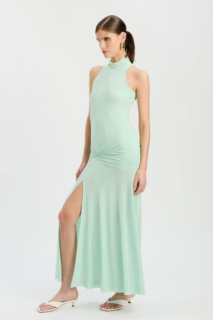 Leanna Mesh Midi Dress