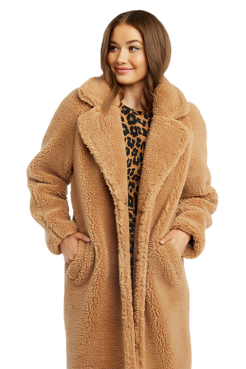 pink ladies wool coat