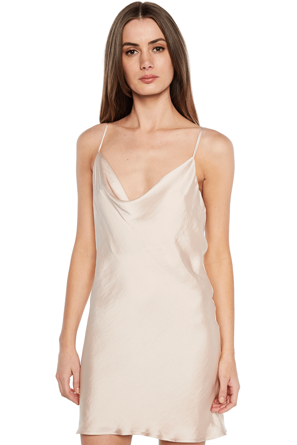 Cream slip dress mini Clearance