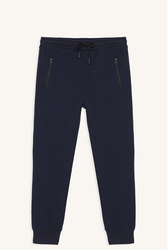 RIB TRACK PANT in colour MARITIME BLUE
