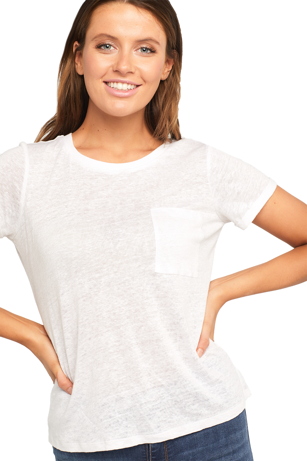 BRIANA TEE in colour BRIGHT WHITE