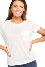BRIANA TEE in colour BRIGHT WHITE