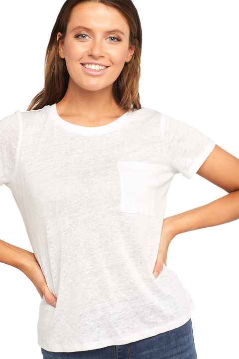 BRIANA TEE in colour BRIGHT WHITE