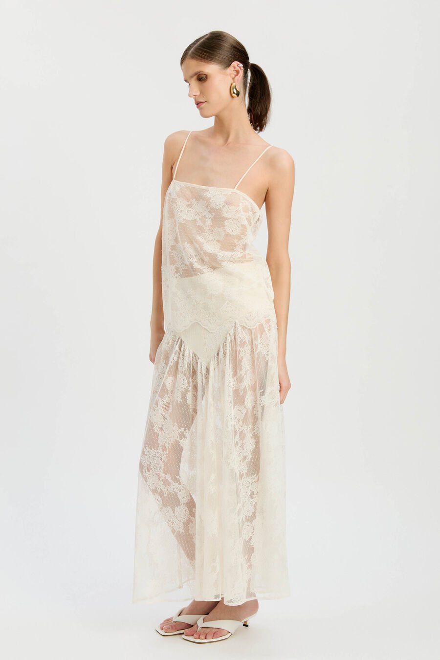 Hildie High Waisted Midi Skirt