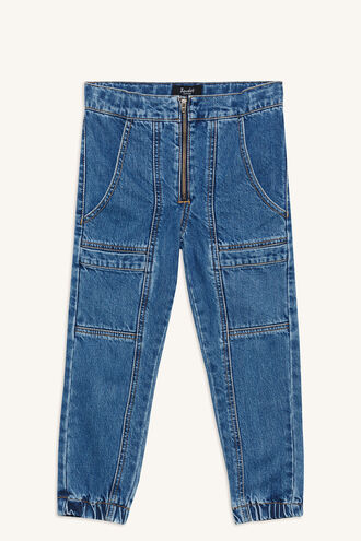 TEGAN ZIP JEAN in colour CITADEL