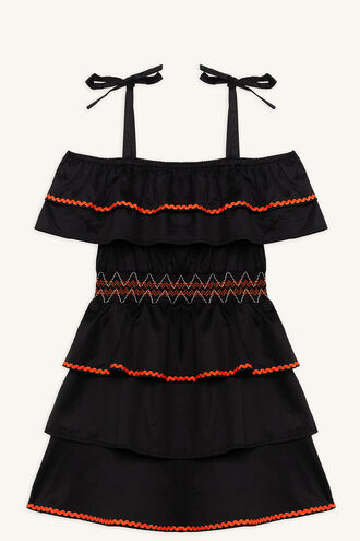 KIERA DRESS in colour JET BLACK