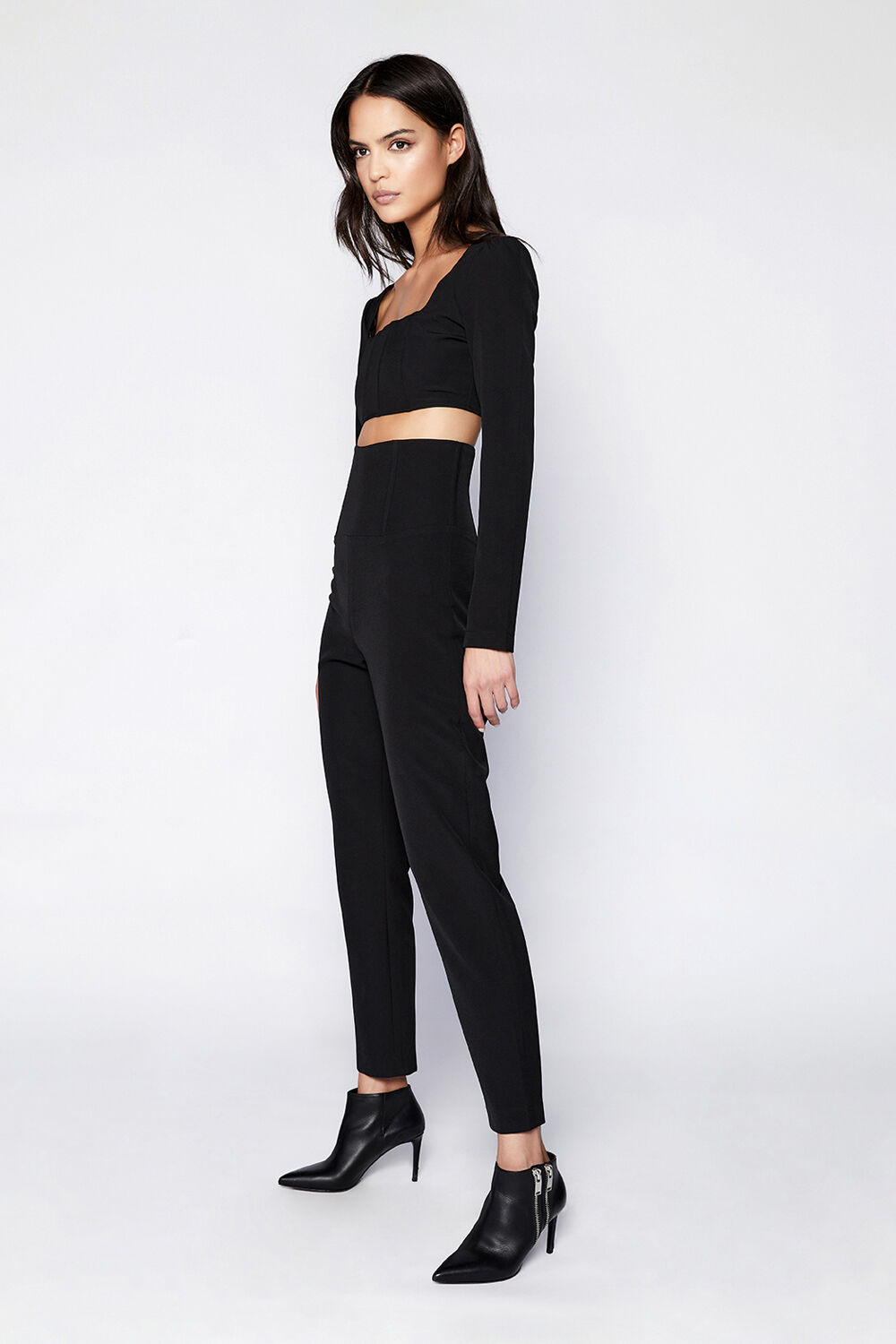 KENDALL CORSET PANT in colour CAVIAR