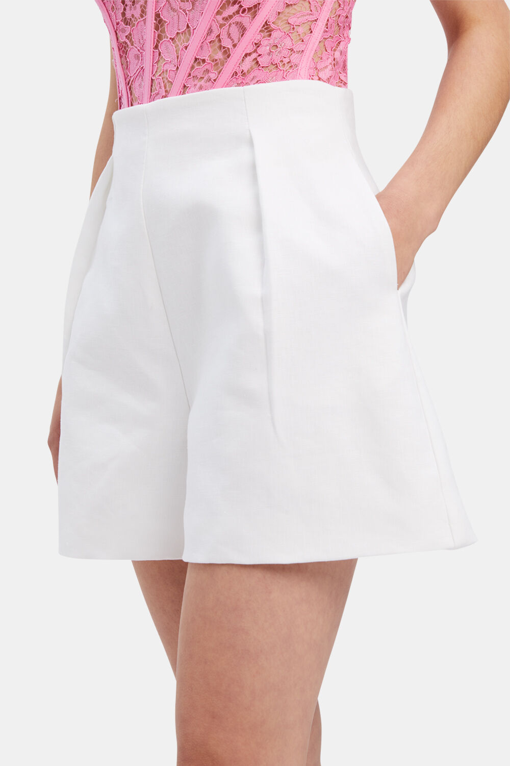IRIS HIGH WAISTED SHORT in colour BRIGHT WHITE