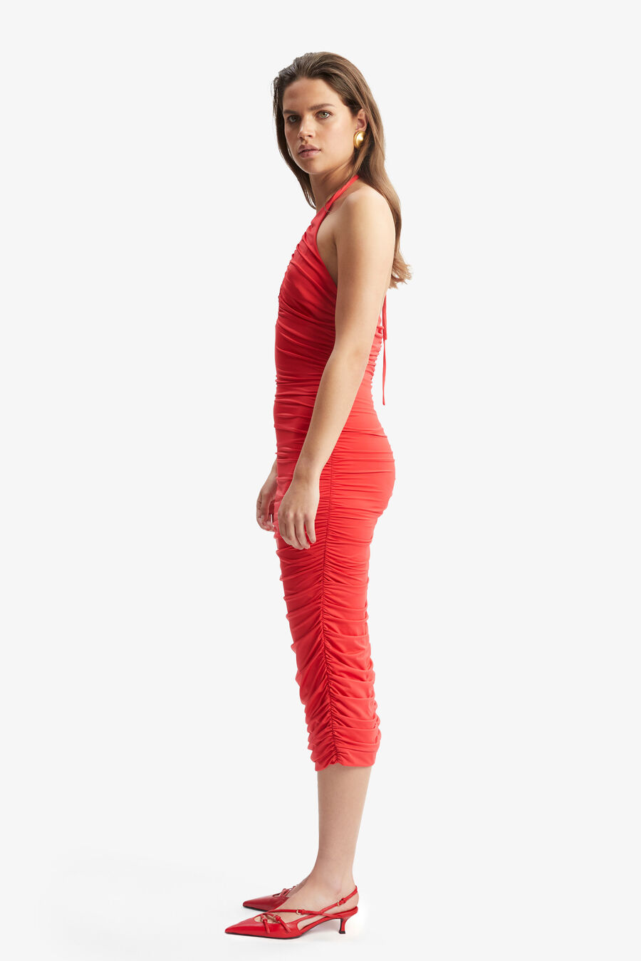 Tisha Halter Midi Dress