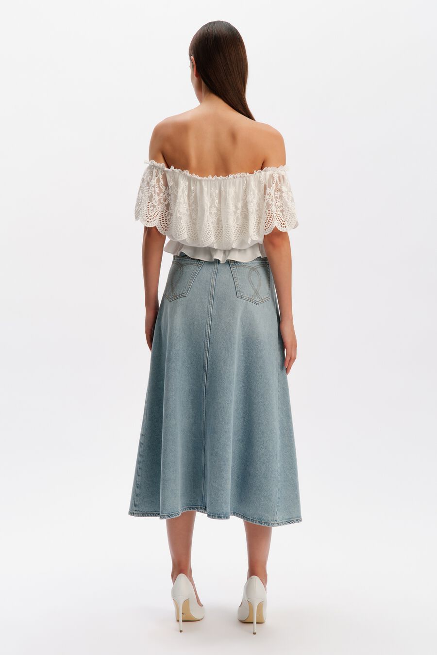 Ivanka Lace Detail Top