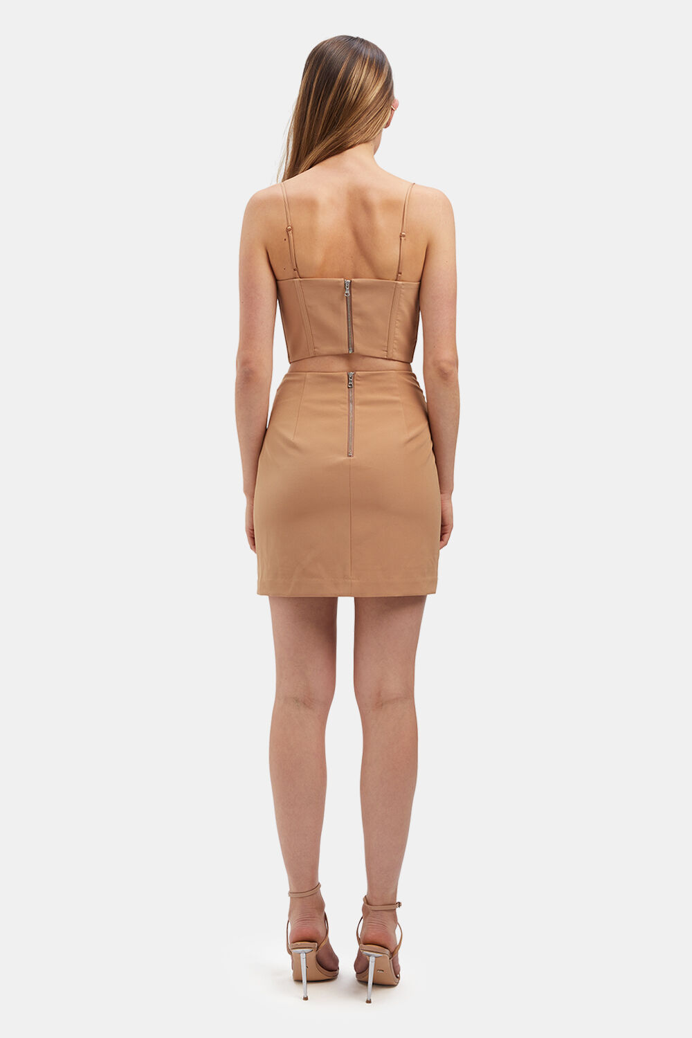 MARTINI MINI DRESS in colour TAN