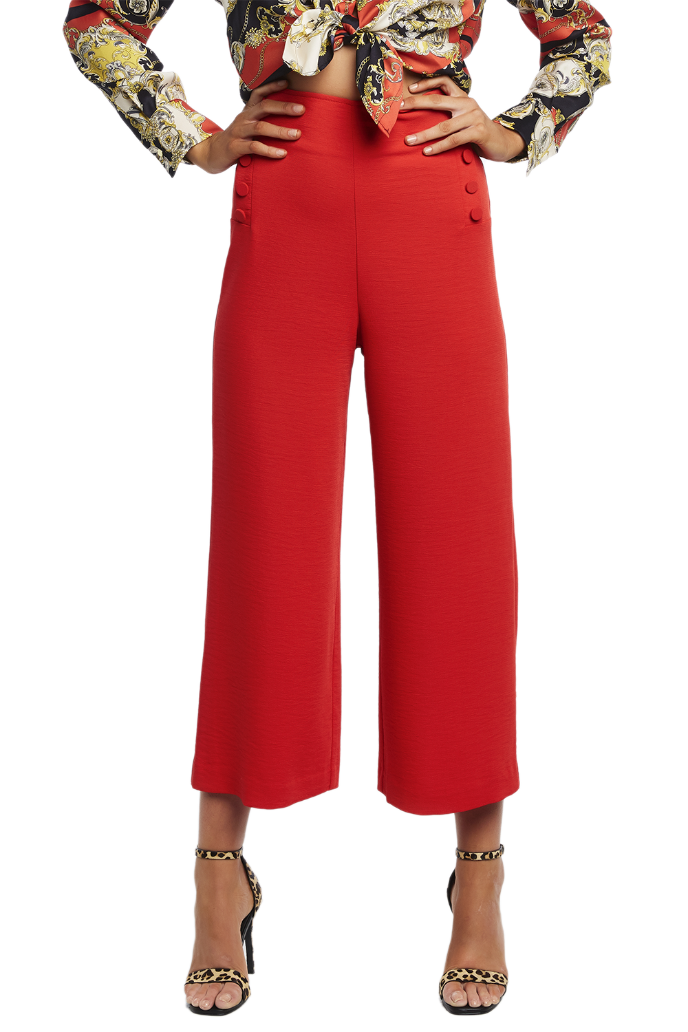 button pants