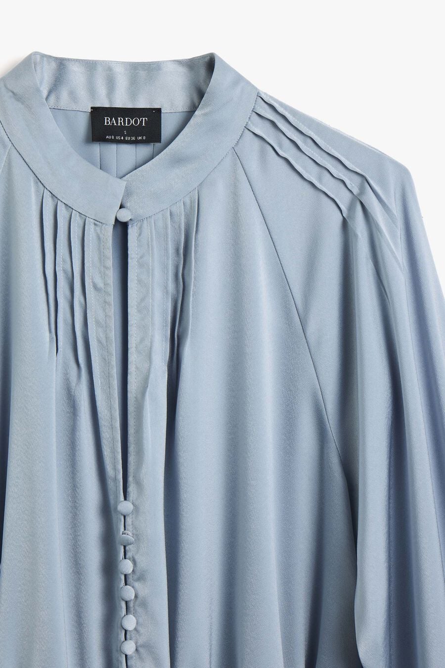 LORELLE FRILL DETAIL PLAYSUIT in colour Steel Blue