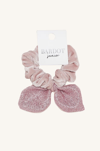 BUNNY EAR SCRUNCHIE in colour PINK CARNATION