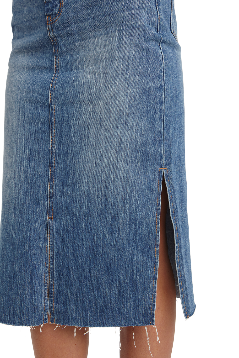 Denim Midi Skirt Ladies Clothing Skirts Bardot