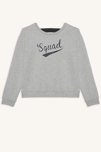 SQUAD SWEAT TOP in colour MOONBEAM
