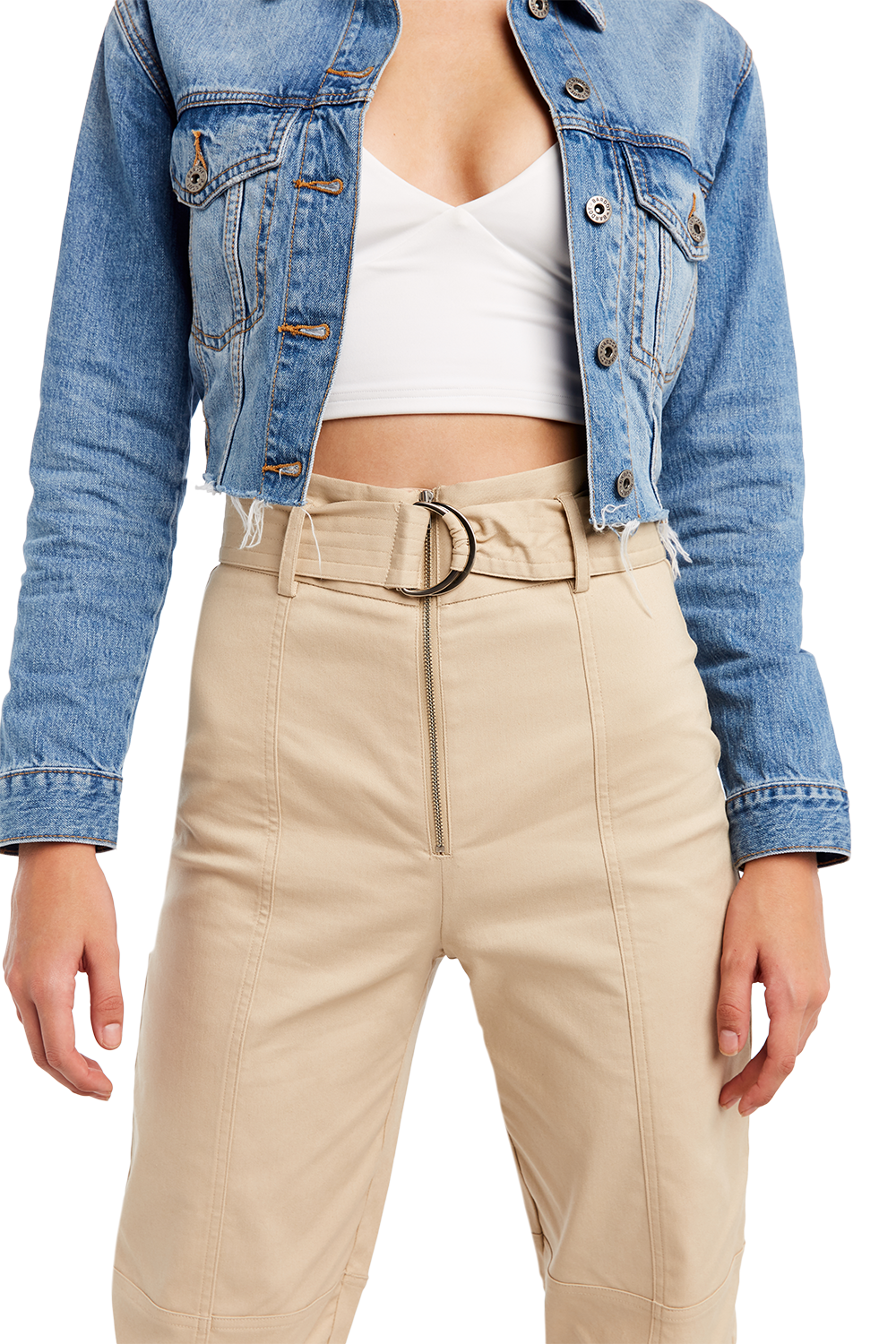 cargo pants with belt