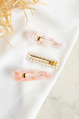 TRIPLE CLIP SET in colour PARADISE PINK