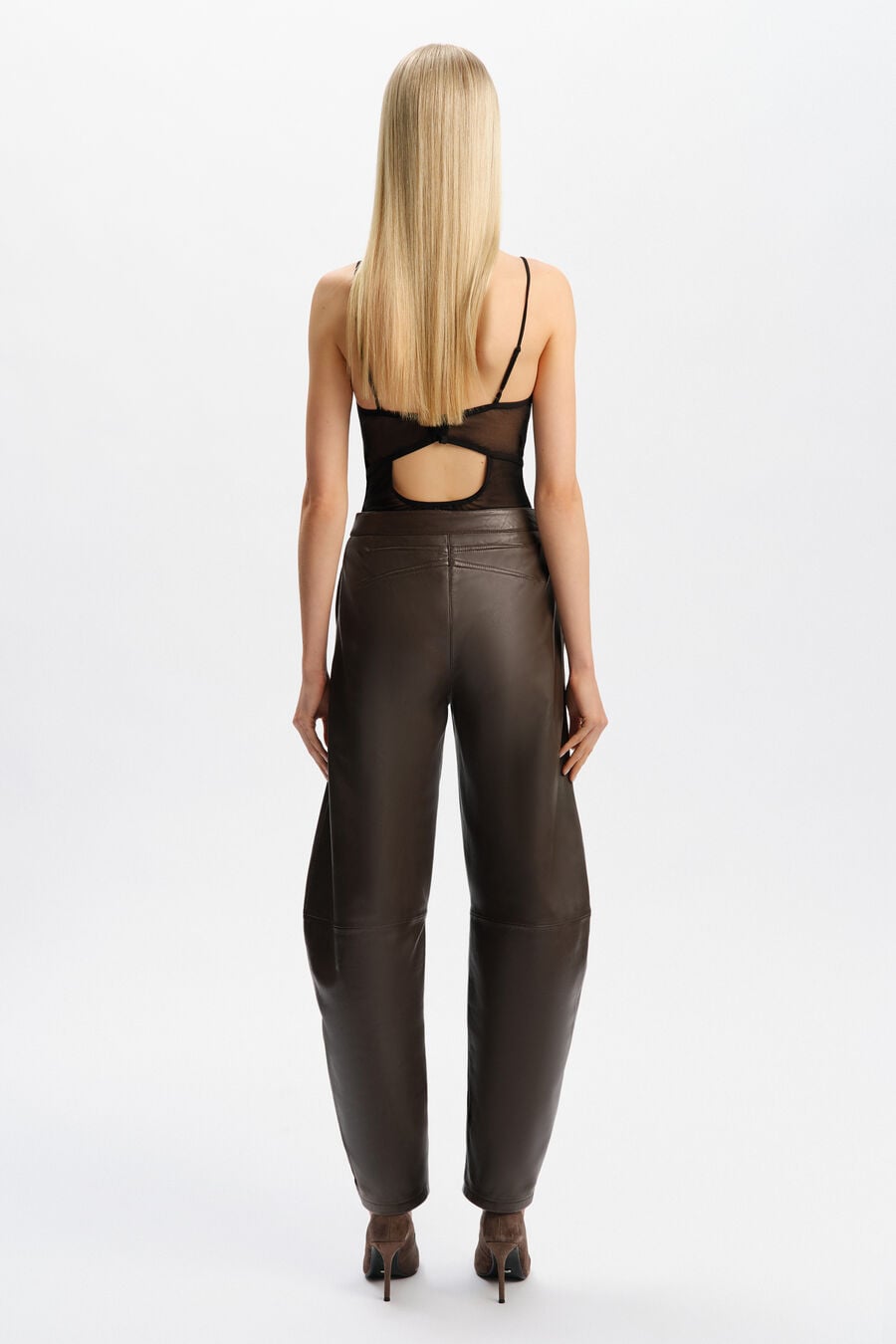 Ryan Leather Barrel Pant