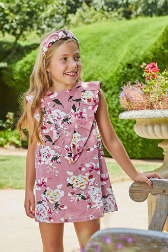 HILDE SHIFT DRESS in colour BRIDAL ROSE