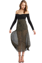 POPPY LONG SLEEVE BODYSUIT in colour CAVIAR