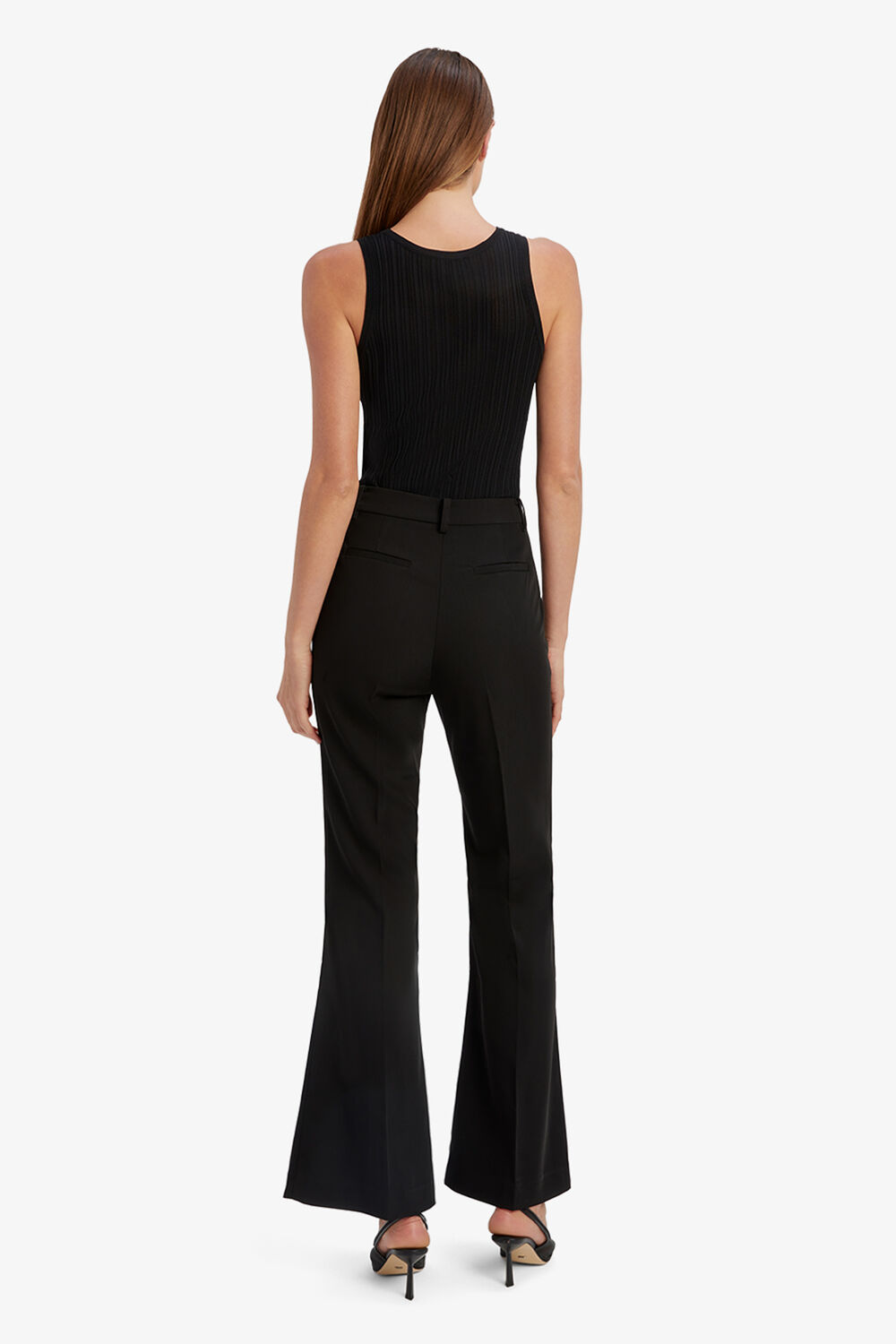 HALIFAX SLIM FLARE PANT in colour CAVIAR