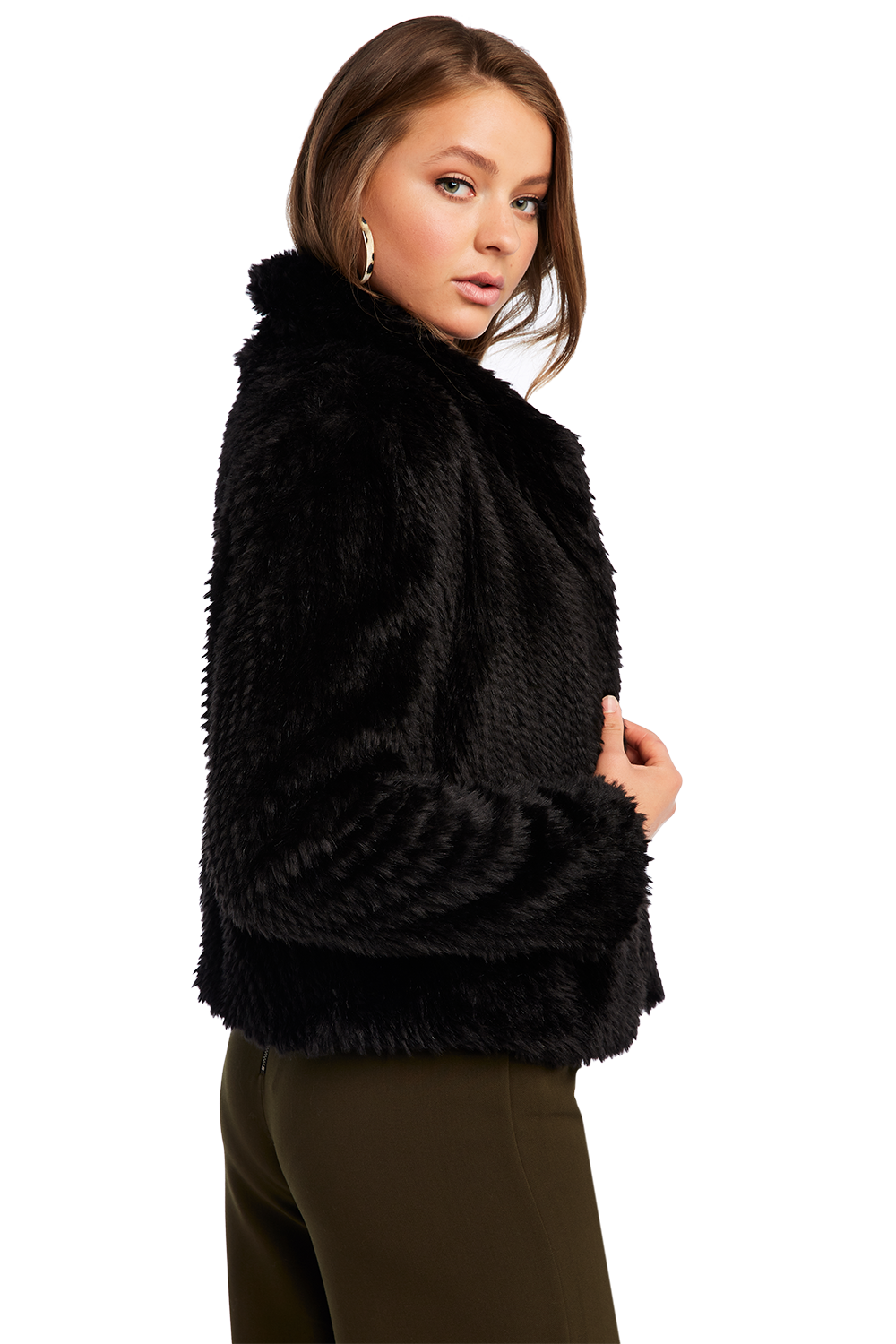 Rabbit Faux Fur Jacket | Ladies Clothing & Jackets & Coats | Bardot