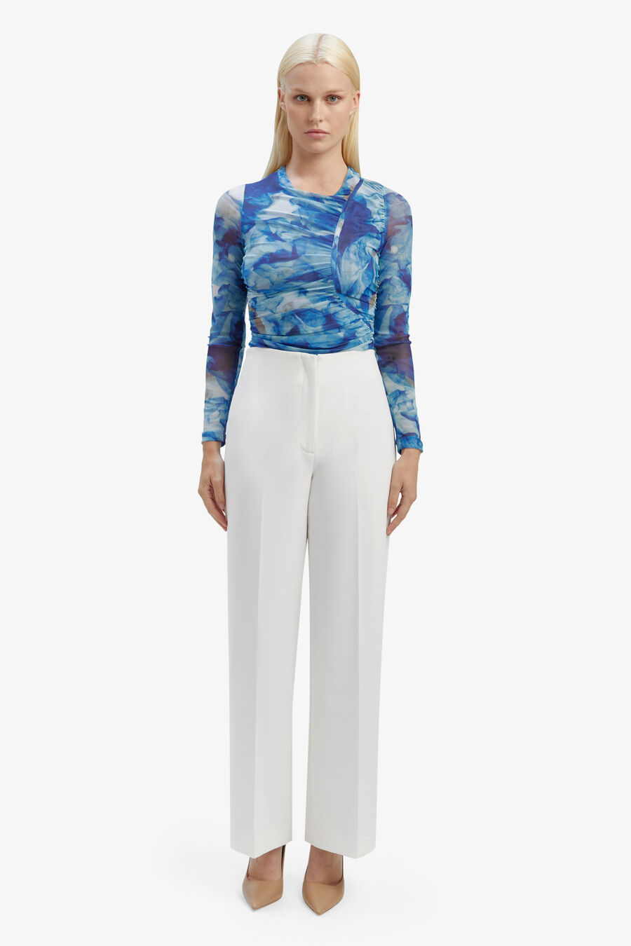 Anna Mid Waist Tailored Pant