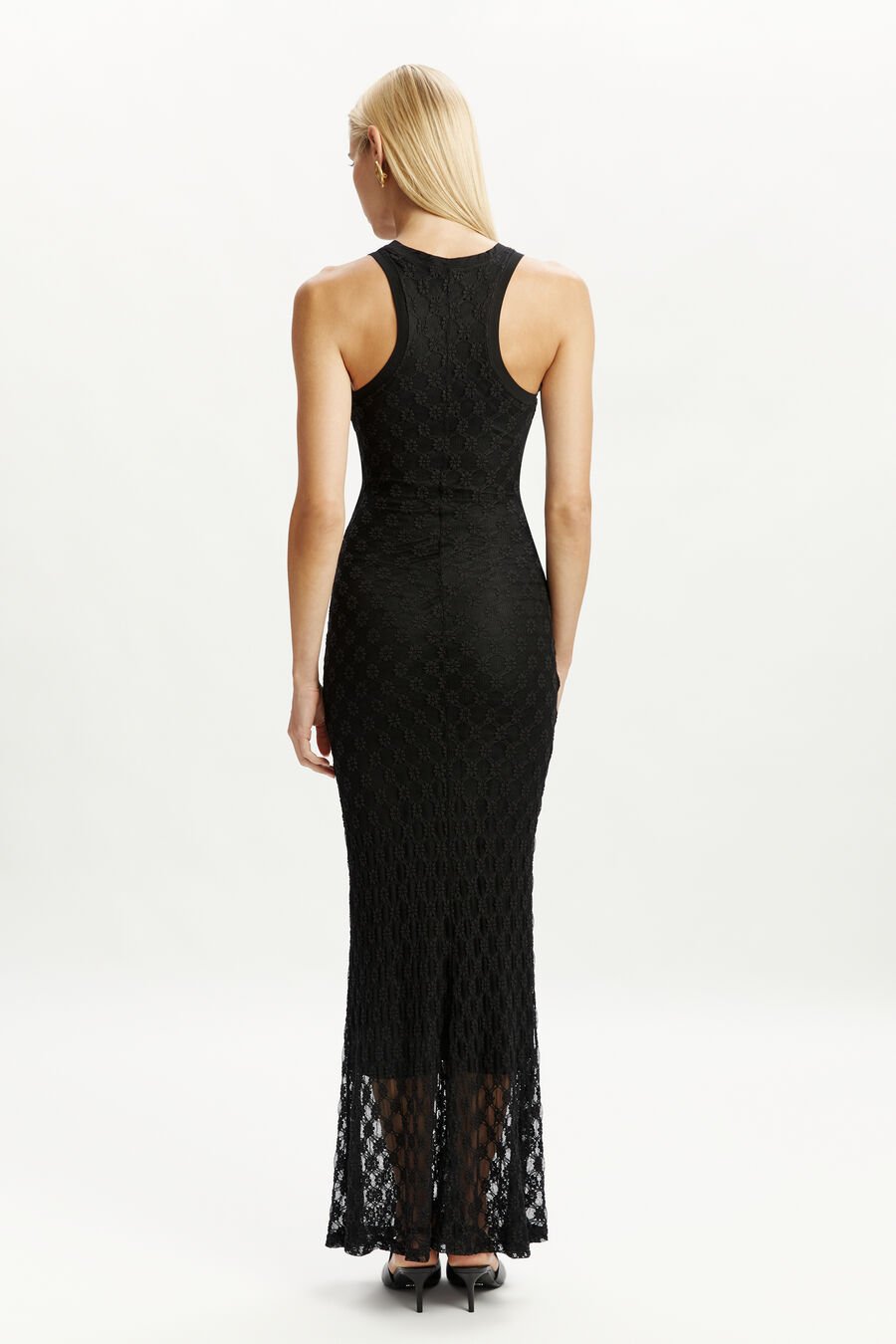 Noella Floral Mesh Midi Dress