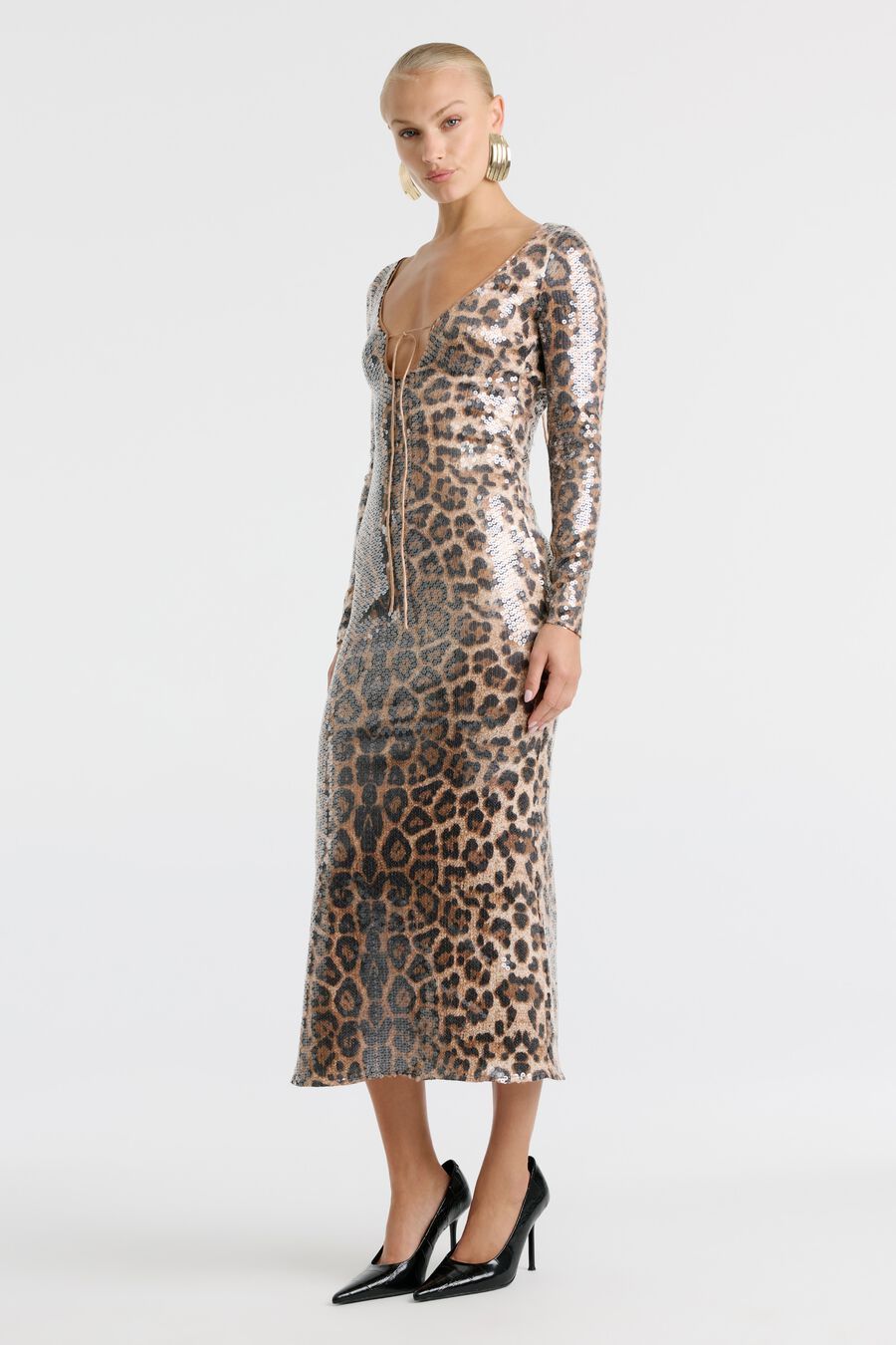 Verona Sequin Midi Dress